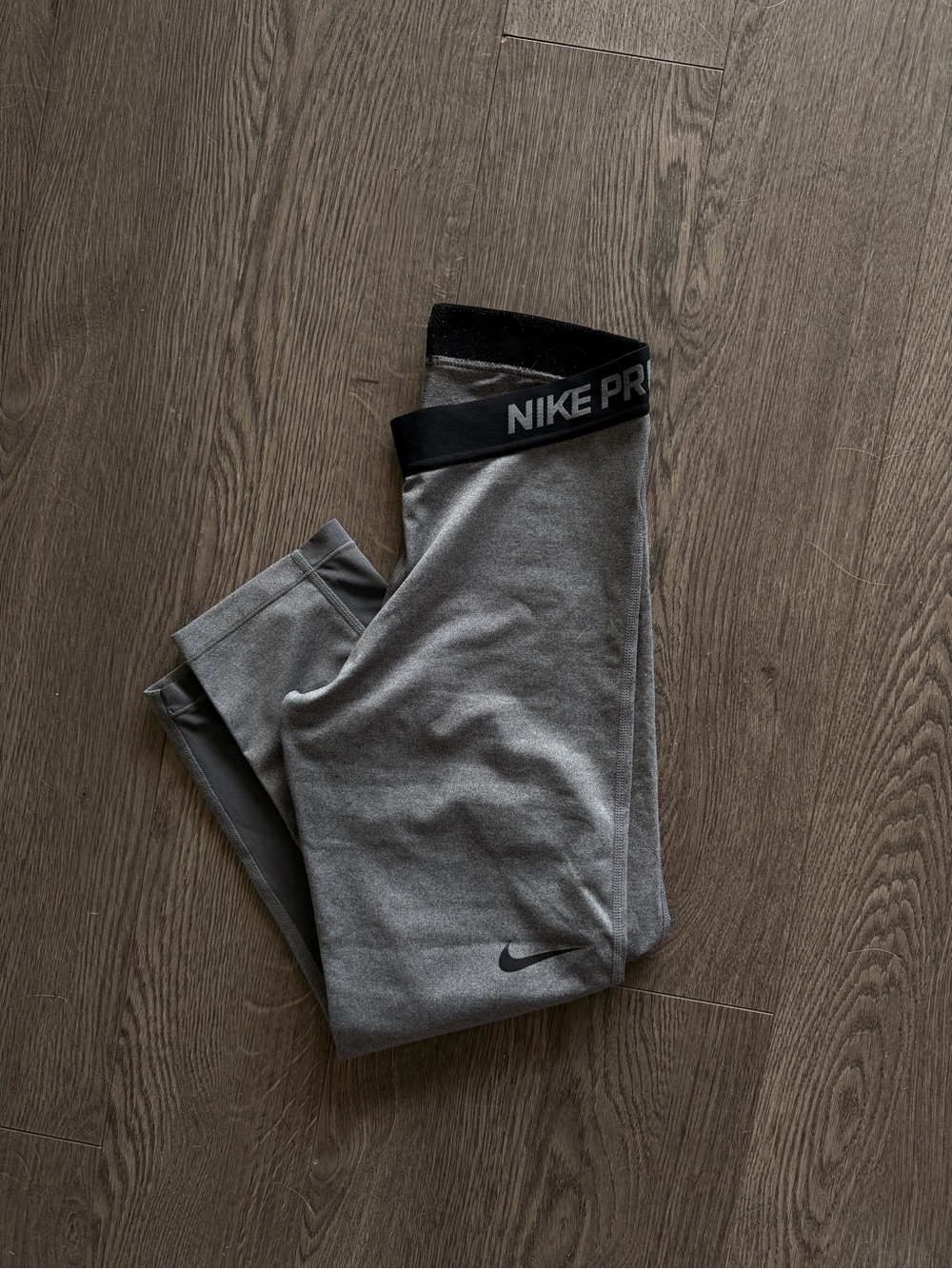 Nike Pro Gray Dri-FIT 3/4 Leggings